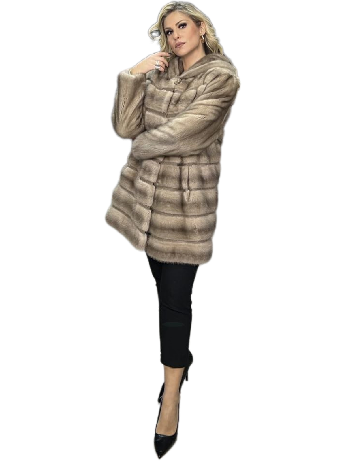 Mink cardigan Silver